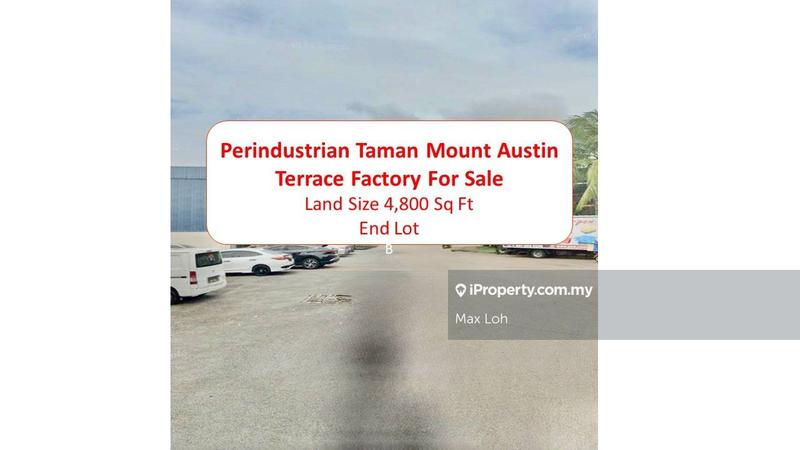 For Sale - Perindustrian Taman Mount Austin, Terrace Factory(End Lot)