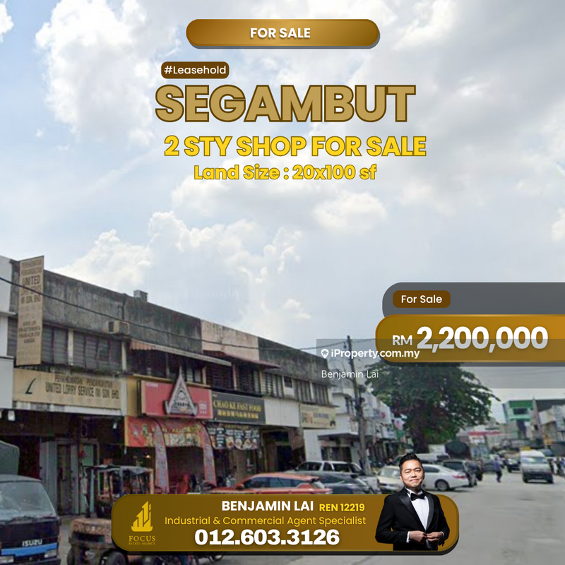 For Sale - Segambut 2 sty Shop For Sale