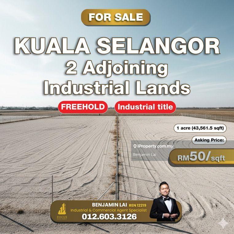 For Sale - Kuala Selangor 2 Adjoining Industrial Lands for Sell