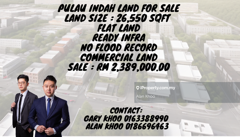 For Sale - Pulau Indah Commercial Land For Sale Port Klang Padamaran Telok Gong Northport Westport Meru Kapar