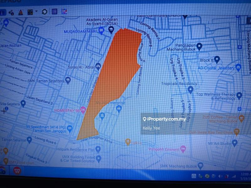 Agricultural Land for Sale in Taman Sejahtera, Bukit Mertajam by Kelly Yee - iProperty.com.my