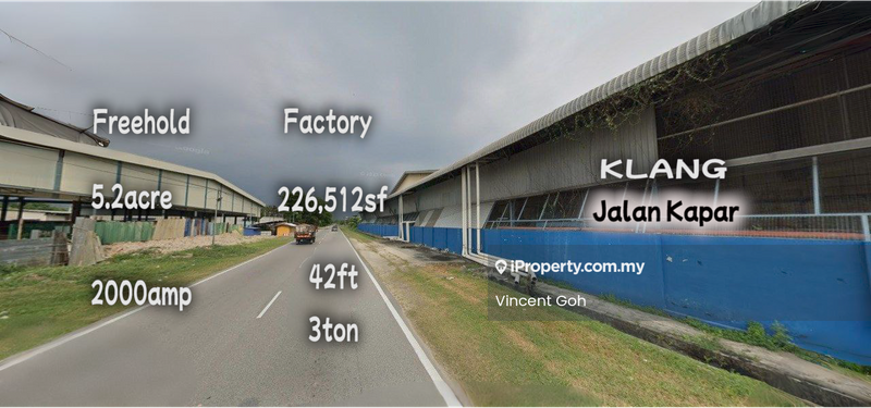 Kilang untuk Dijual di Kapar Industrial Park, Kapar oleh Vincent Goh - iProperty.com.my