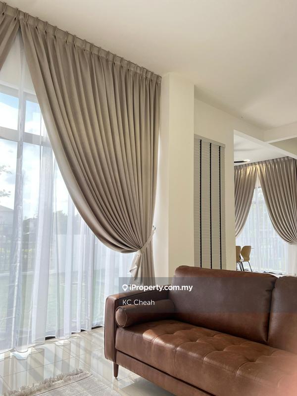 Rumah Berangkai 2 Tingkat untuk Disewa di CORNER @ Garden, Avenham Eco Grandeur, Puncak Alam oleh KC Cheah - Premium custom-made curtain for whole house - iProperty.com.my