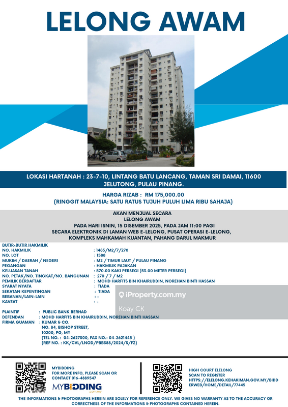 For Sale - Taman Seri Damai