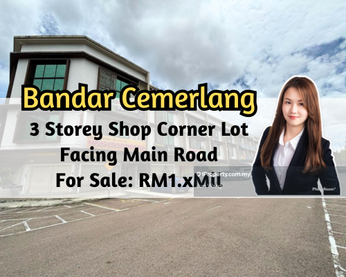 For Sale - Bandar Cemerlang 3 Storey Shop (Corner Lot)