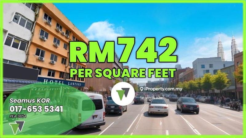 For Sale - ⭐ Corner ⭐ 2 lots X 5 sty ⭐ RM742 psf ⭐ 45 rooms ⭐ 4min walk to Hospital KL (HKL) & Monorail