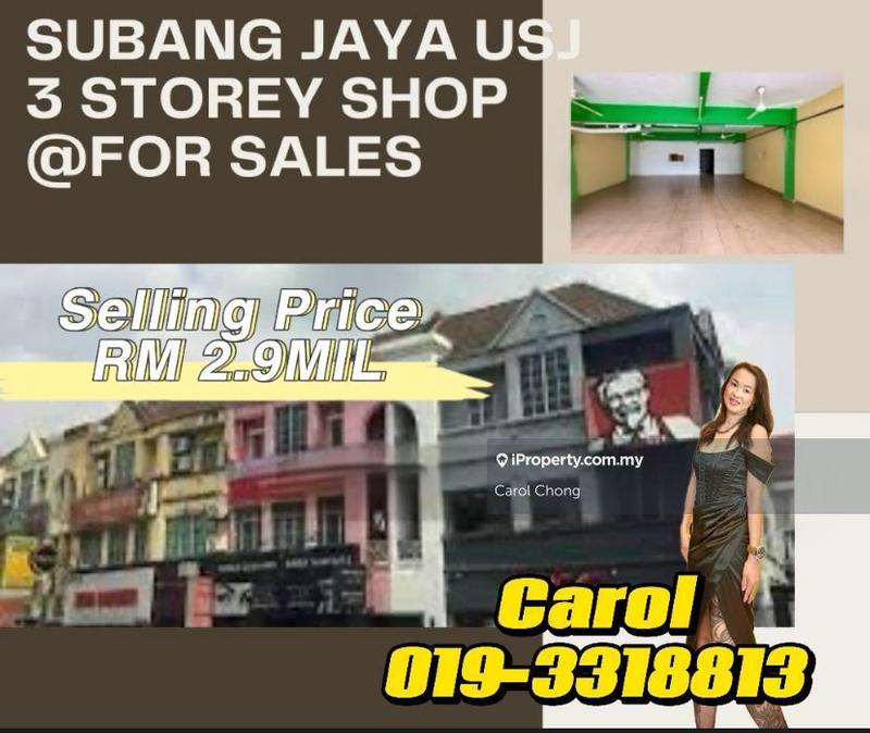 For Sale - Subang Jaya (Freehold )3 Storey shop@ Facing Road for sale🔥