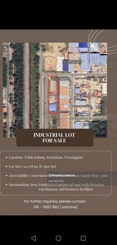 Tanah Perindustrian untuk Dijual di Kemaman, Terengganu oleh Jasmine Koh - iProperty.com.my