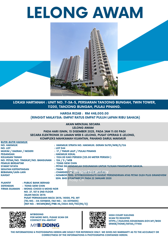 For Sale - Twin Towers