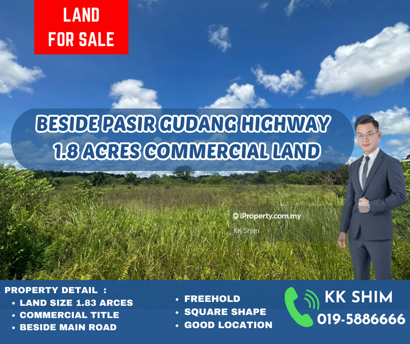 For Sale - Beside Pasir Gudang Highway 1.83 Acres Commercial Land For Sale