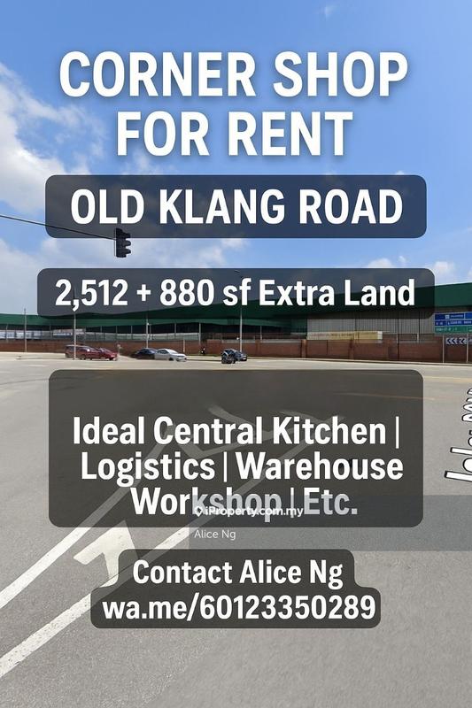 For Rent - Corner Ground floor Shop easy access KL - PJ -Puchong-Subang