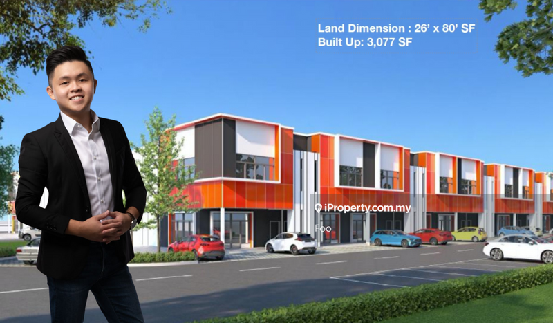 For Sale - Facing Main Road Terrace New Factory Puncak Alam For Sale