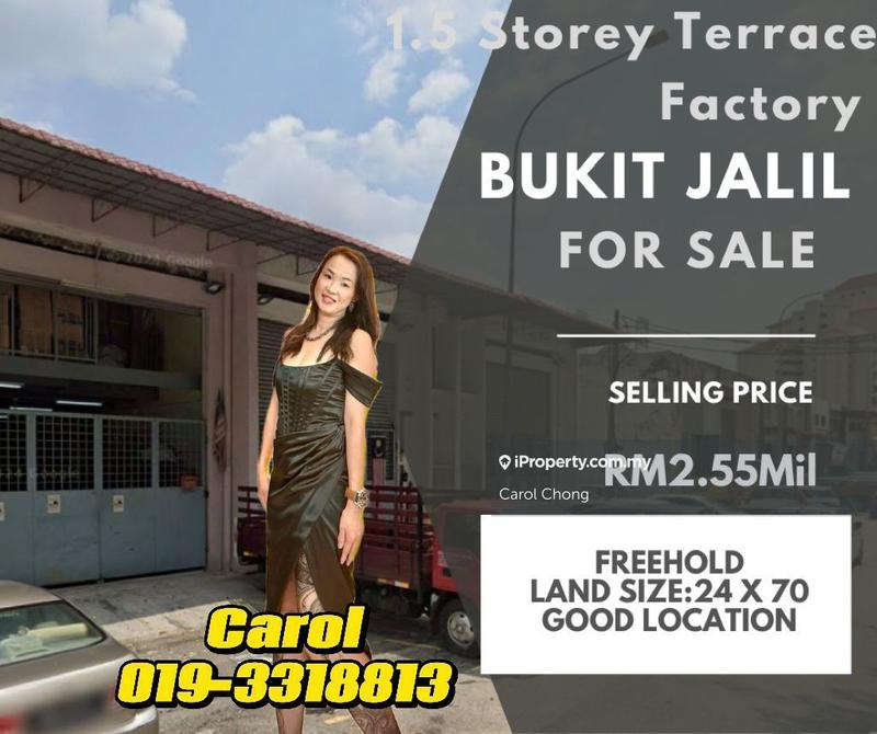For Sale - Bukit Jalil Intergrated Business Park 1.5 Stroey Terrace Factory For Sales
