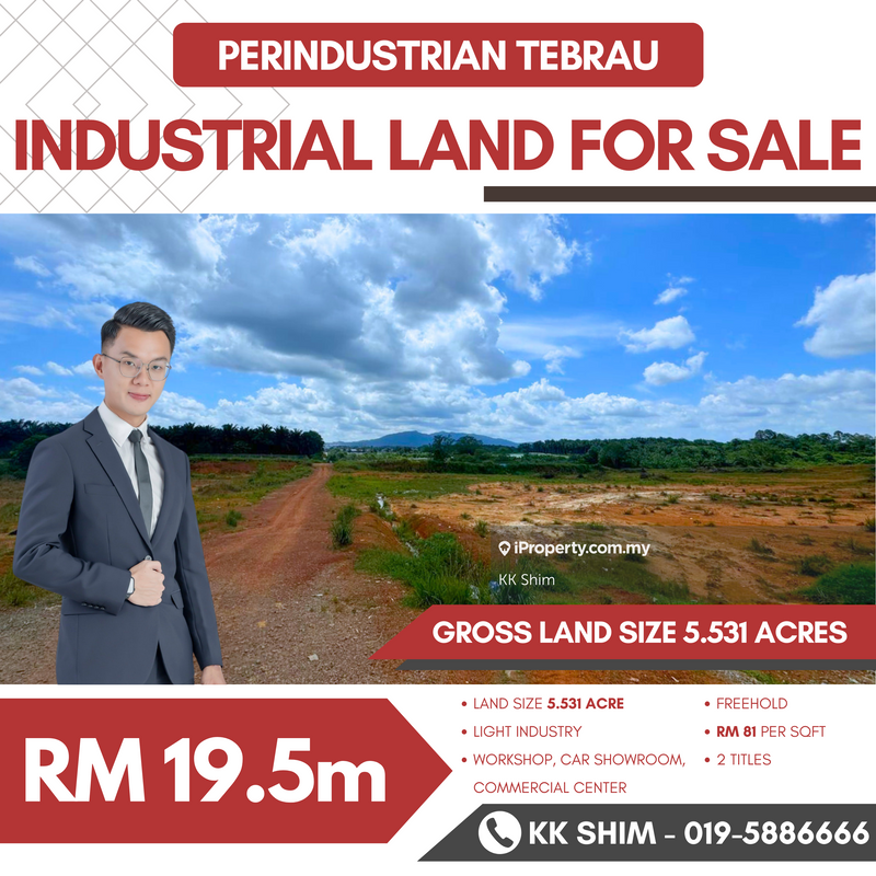 For Sale - Perindustrian Tebrau 5.531 Acres Industrial Land for Sale