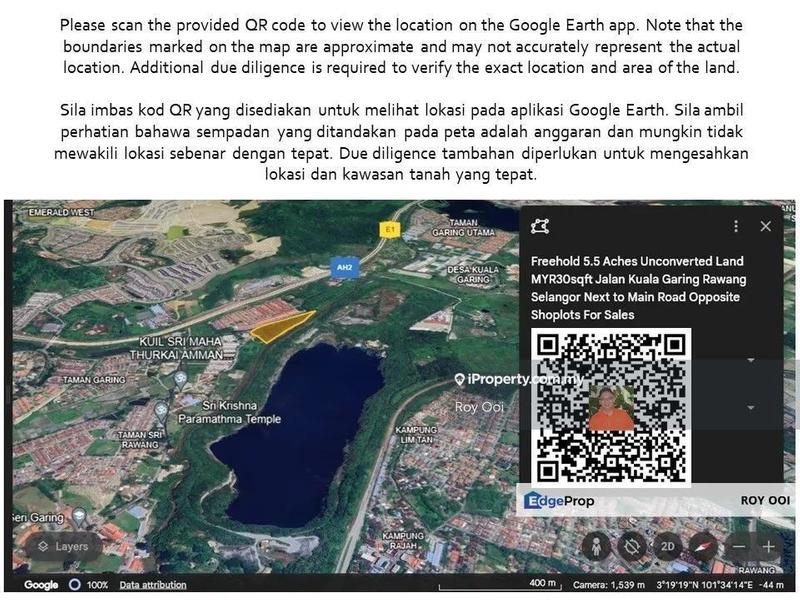 Tanah Komersial untuk Dijual di Desa Kuala Garing, Rawang oleh Roy Ooi - iProperty.com.my