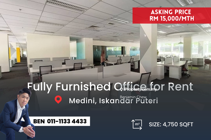 Office untuk Disewa di Medini, Iskandar Puteri (Nusajaya) oleh Benjamin Chew - iProperty.com.my