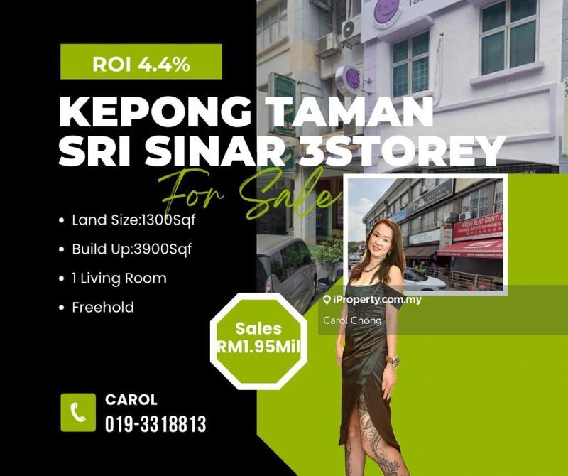For Sale - 🔥🔥ROI4.4%🔥🔥3 Storey Segambut Taman Sri Sinar @Kepong For Sale