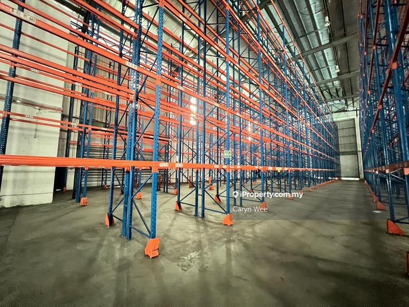 For Rent - RACKING READY 50ft height with LOADING BAY warehouse-factory for rent at Bukit Jelutong Shah Alam