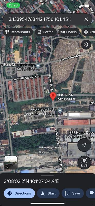 For Sale - Freehold Agriculture Land For Sale Meru Kapar Klang Selangor
