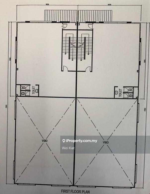 Semi-D Factory for Sale in Usj 16, Subang Jaya by Wei Kiat - First Floor Plan - iProperty.com.my