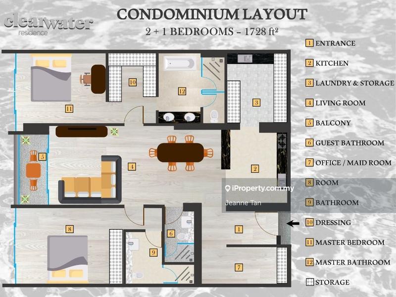 Service Residence for Rent in Clearwater Residences by Jeanne Tan - iProperty.com.my
