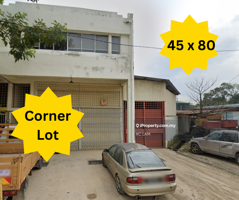 For Sale - CORNER 1.5 Storey Factory FREEHOLD 25 x 80 Built Up 3000 Sqft Sri Ehsan Kepong