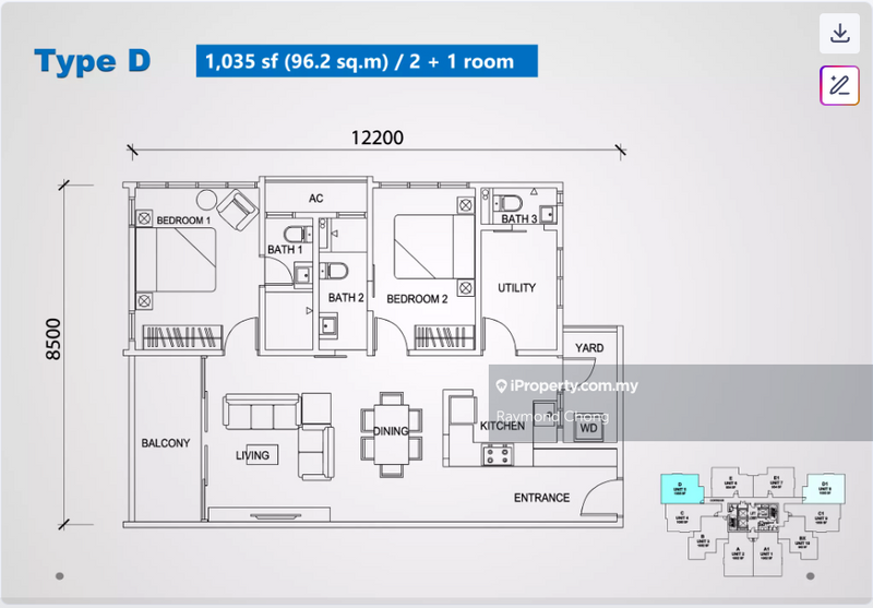 Service Residence for Sale in SkyVille 8 @ Benteng 8 by Raymond Chong - iProperty.com.my