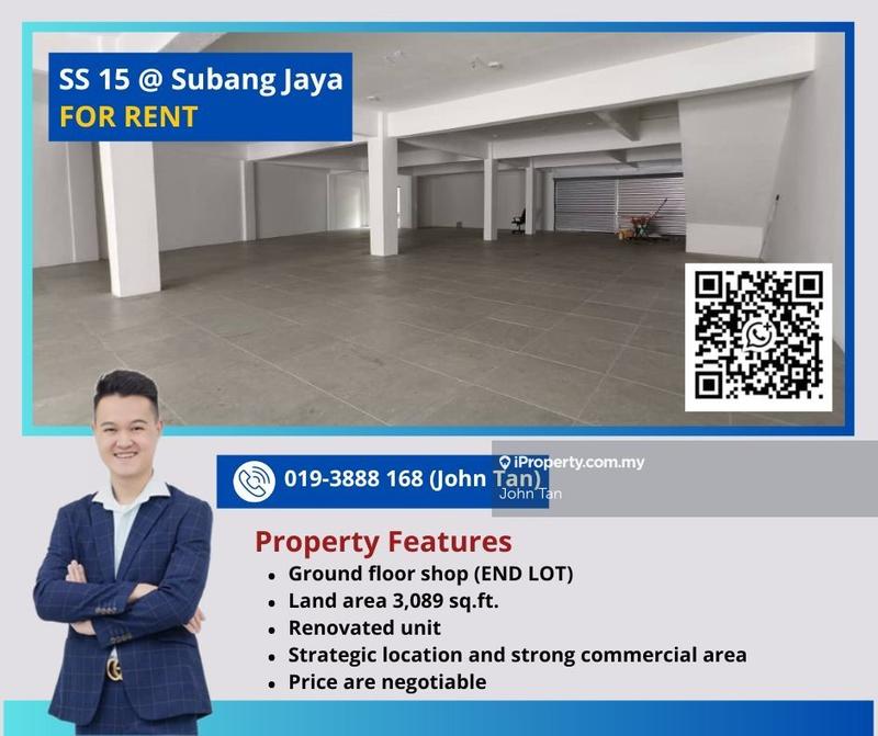 Shop for Rent in SS15, Subang Jaya by John Tan - iProperty.com.my