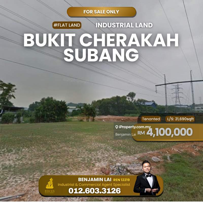 For Sale - Industrial Land for Sale Bukit Cherakah Seksyen U9 Subang