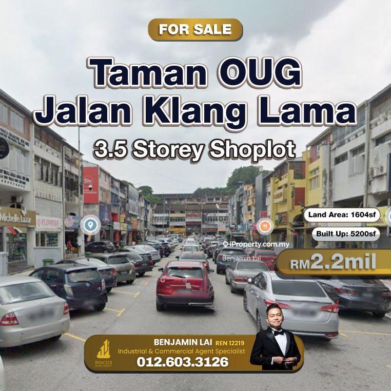 For Sale - Taman Oug, Jalan Klang Lama 3.5 Storey Shoplot For Sale