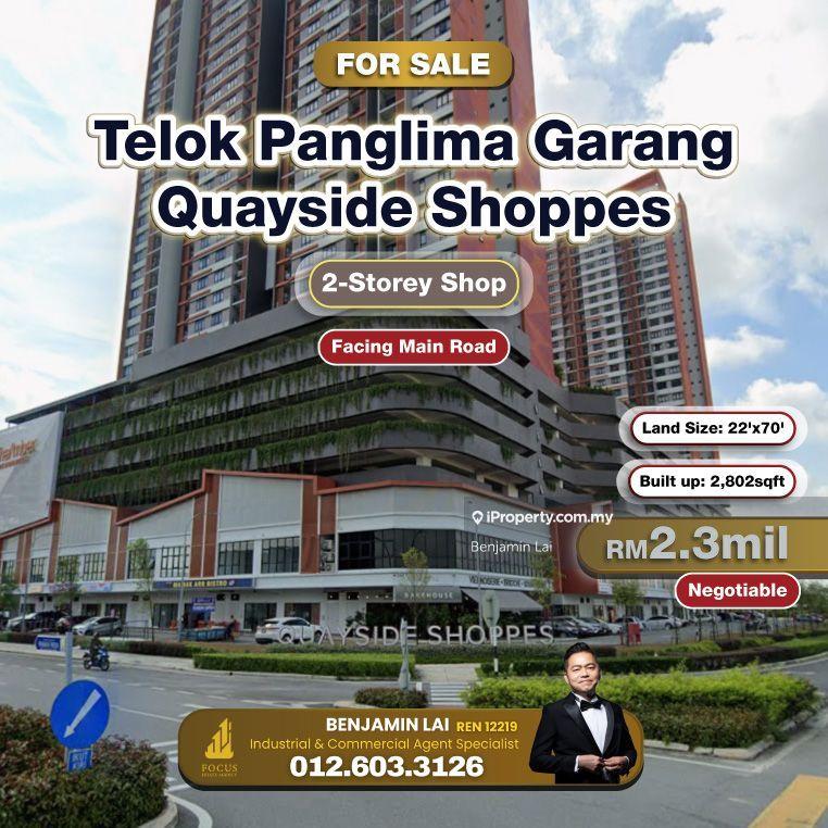 For Sale - Telok Panglima Garang, Quayside Shoppes 2 Story Shop For Sale