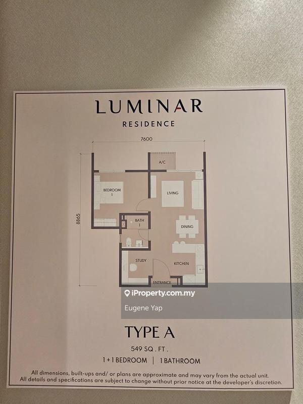 Service Residence for Sale in Luminar Residence @ Federal Avenue by Eugene Yap - iProperty.com.my