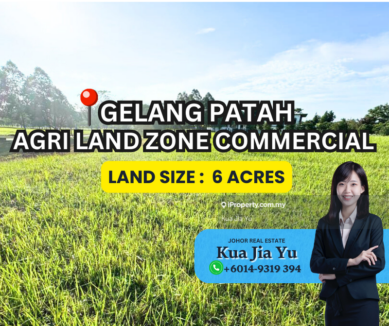 For Sale - Gelang Patah 6 Acres Beside Mainroad Commercial Zoning