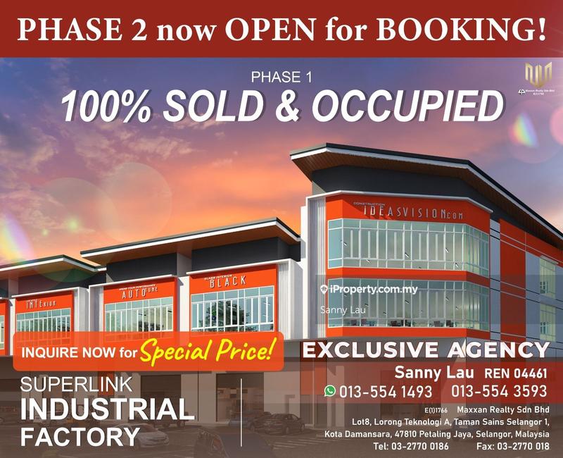 For Sale - Taman Perindustrian Meranti Utama, Pulau Meranti Industrial Park