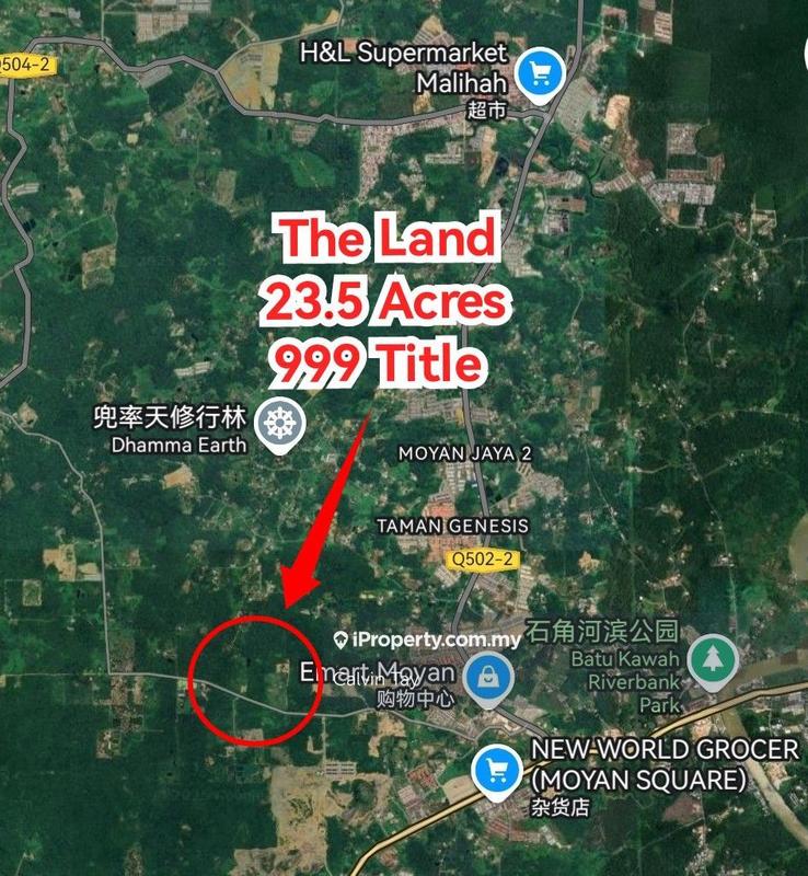 For Sale - 23.5 Acres Land (999 Title) at Moyan, Batu Kawa Kuching