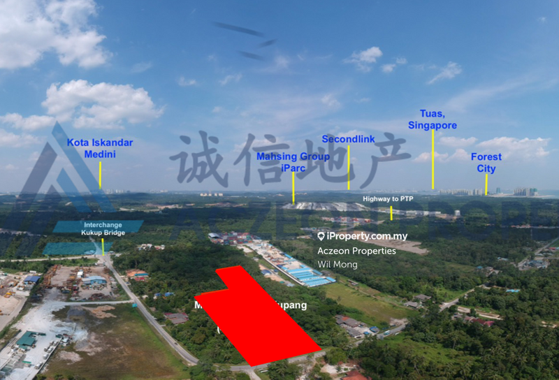 Tanah Perindustrian untuk Dijual di gelang patah , johor bahru , tanjung kupang, Iskandar Puteri (Nusajaya) oleh Wil Mong - iProperty.com.my