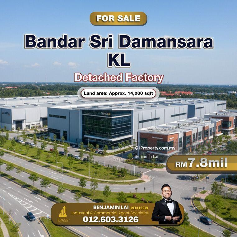 For Sale - Bandar Sri Damansara, KL Detached Factory For Sales