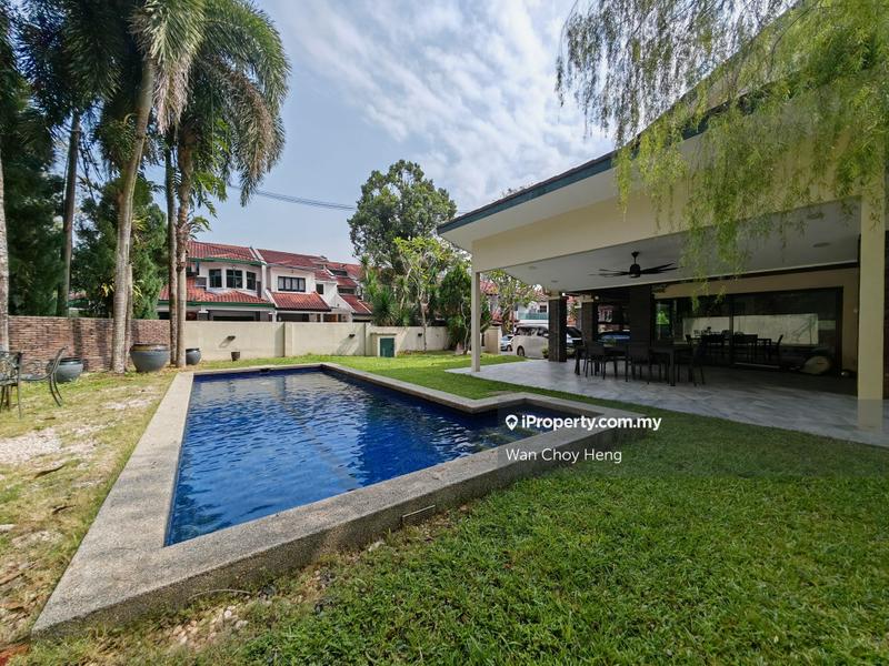 Private pool with adjoining spacious patio