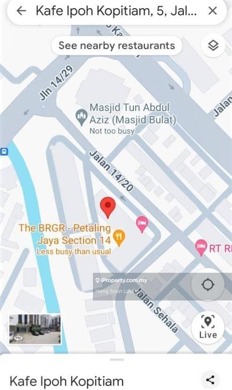 Kedai untuk Disewa di Seksyen 14, Petaling Jaya oleh Hong Soon Loong - iProperty.com.my