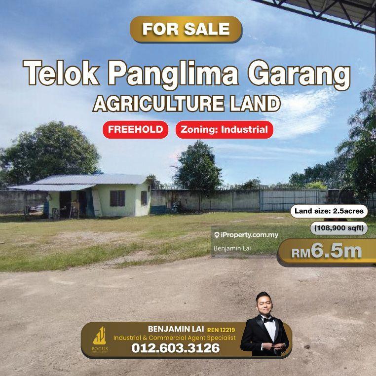 For Sale - Telok Panglima Garang (Zoning: Industrial Land) For Sale