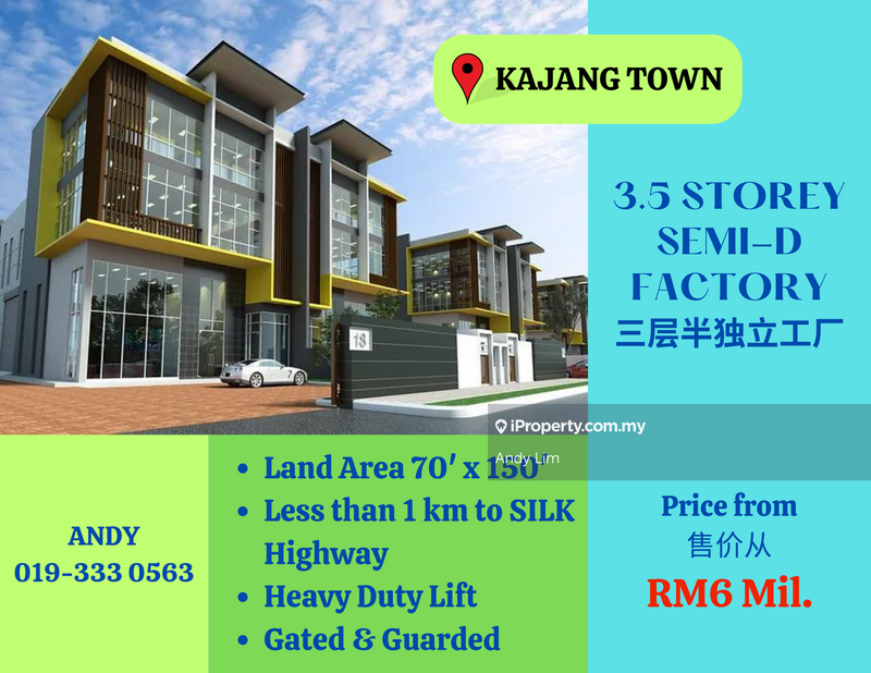 Kilang Berkembar untuk Dijual di Kajang, Selangor oleh Andy Lim - iProperty.com.my