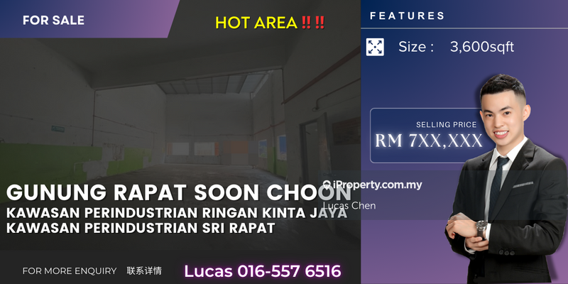 For Sale - Gunung Rapat Soon Choon Kawasan Perindustrian Ringan Kinta Jaya