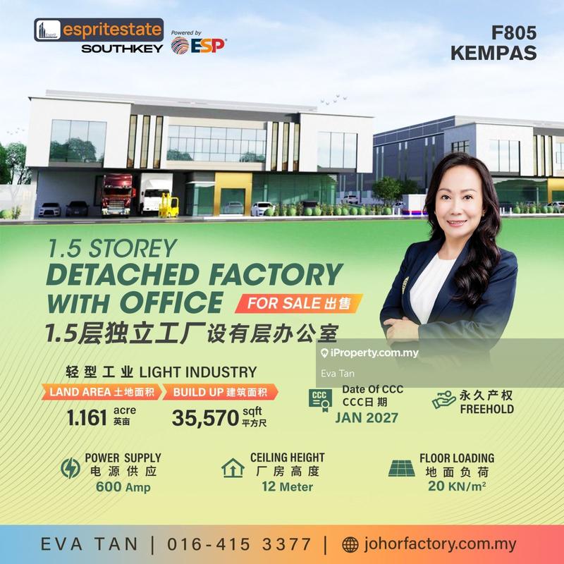 For Sale - Kempas Newly Detached Factory