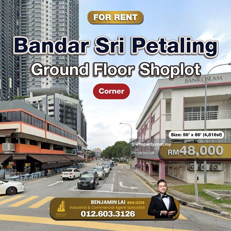 For Rent - Bandar Baru Sri Petaling Ground Floor Shoplot (Corner) For Rent