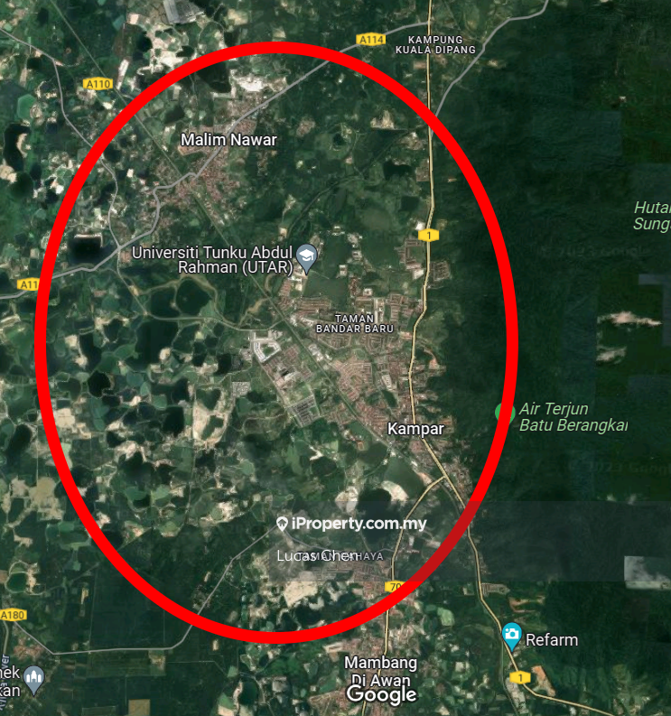 For Sale - Kampar Perak 5acres + Commercial Land For Sale in Town Area