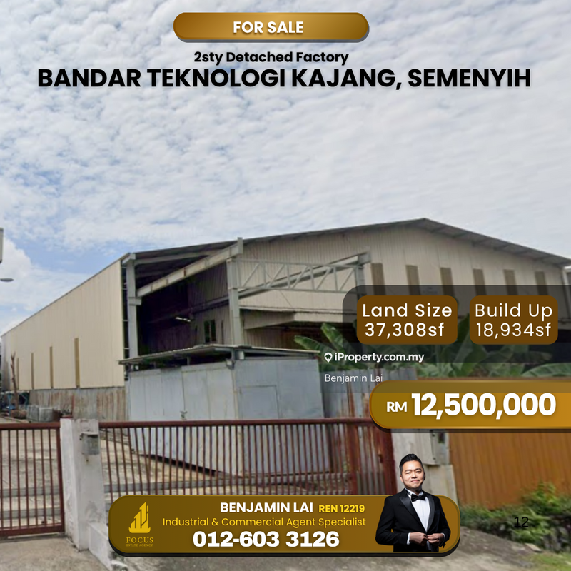For Sale - Bandar Teknologi Kajang, Semenyih 2sty Detached Factory for Sale
