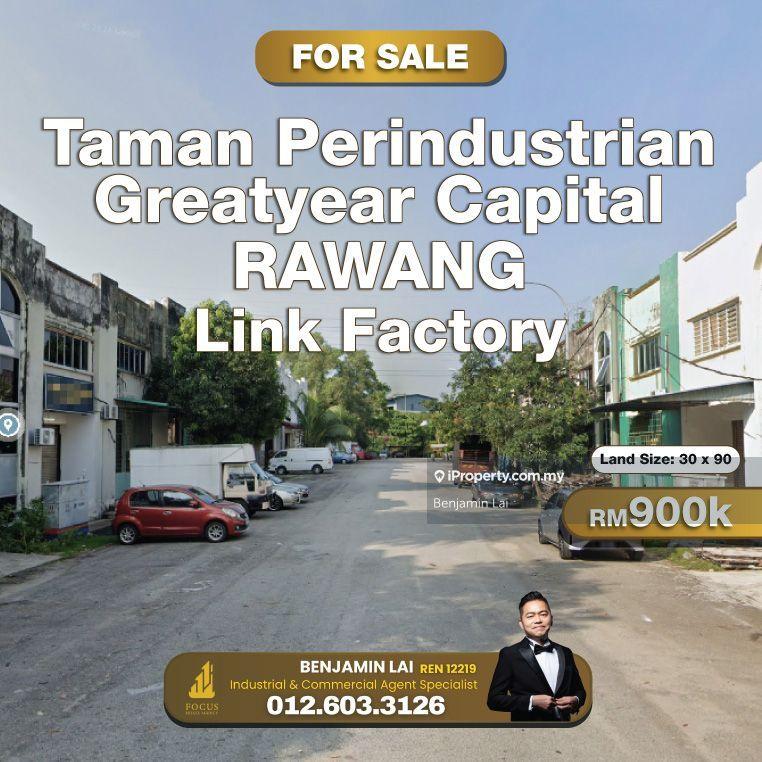 For Sale - Taman Perindustrian Greatyear Capital Rawang Link Factory For Sale