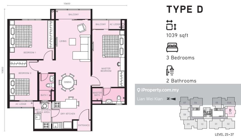 Condominium for Sale in Berlian Setapak 2 Residences by Lian Wei Kian - iProperty.com.my