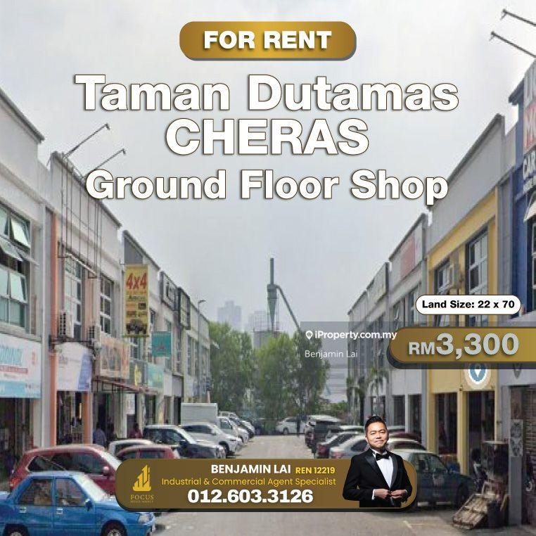 For Rent - Taman Dutamas, Cheras Ground Floor Shop for Rent