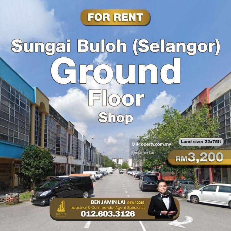 For Rent - Sungai Buloh, Selangor Ground Floor Shop for Rent